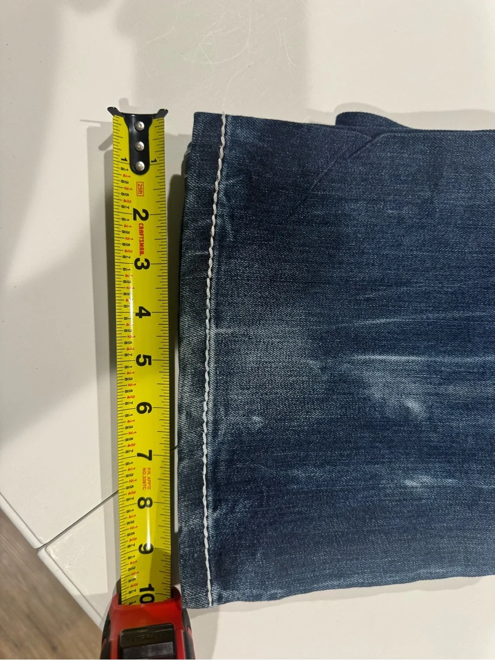 Rock Revival Men's Dark Blue Washed Relaxed Denim Pants